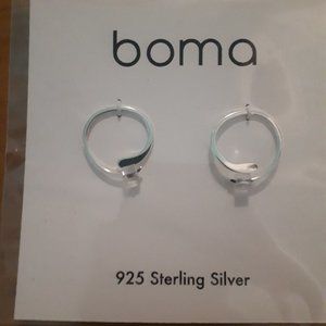 Boma silver earings